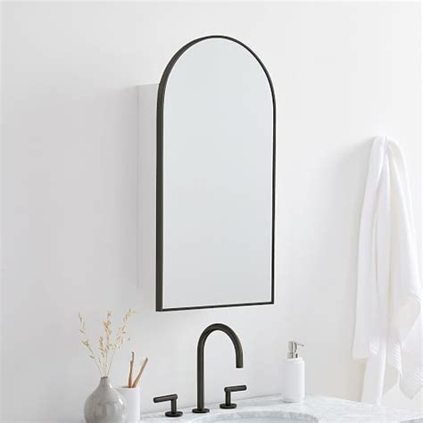 This allie austen surface mount framed medicine cabinet features a solid wood birch frame and wall cleat for easy hanging. Arched Metal Framed Medicine Cabinet in 2020 | Wall ...
