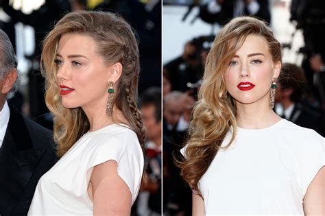 How To Get Amber Heards Sexy Side Braid Amber Heard Cannes Hairstyle