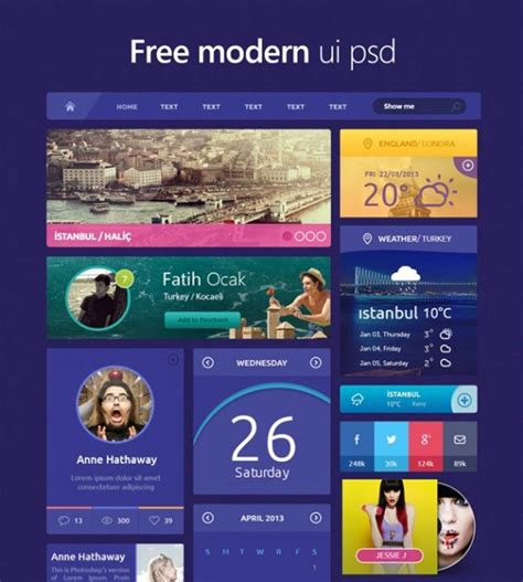 Free Flat Ui Kit To Boost Your Designs In No Time Part 4