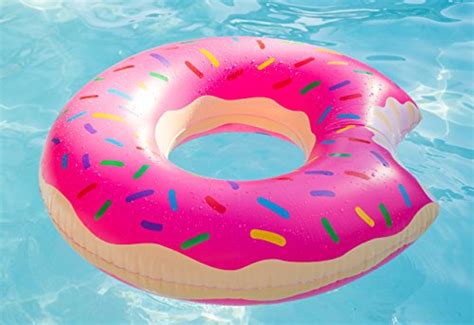 giant inflatable pink donut pool float 48 inches 4 feet best doughnut raft inner tube for