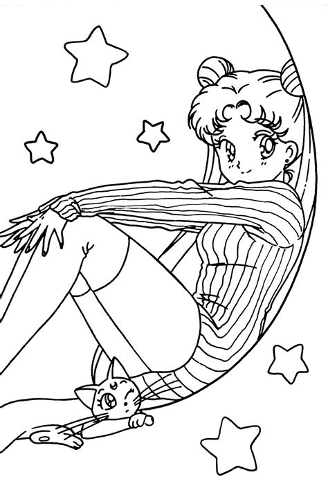Sailor Moon Coloring Pages Coloring Pages For Girls Cool Coloring