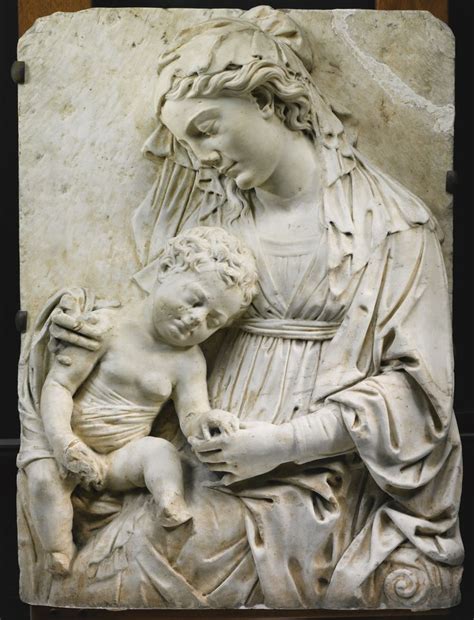 Italian Florence Circa 1470 Relief With The Madonna And Child