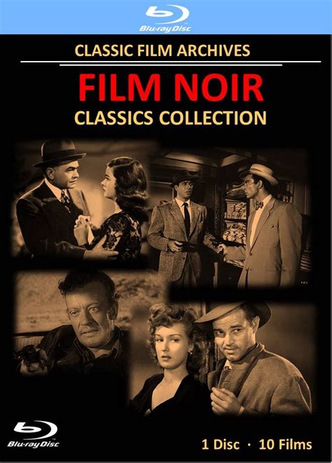 Film Noir Classics Collection 10 Films 1 Blu Ray Disc Movies And Tv
