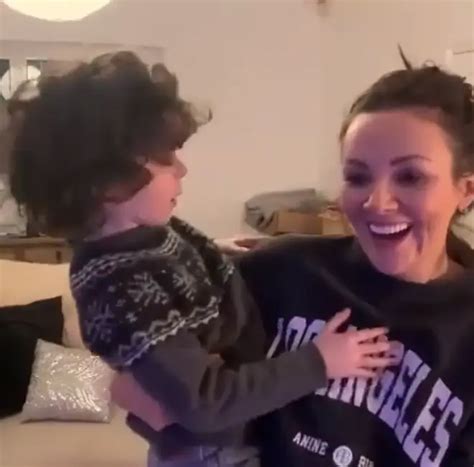 The Masked Singers Martine Mccutcheon Shares Video Of Her Sons Reaction As Shes Heart