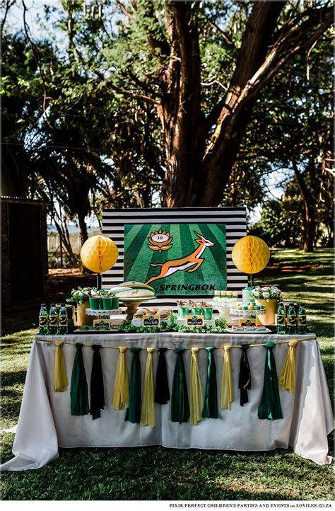 In the centre to complete a backline all of rugby world cup winners. Go Bokke! A Springbok party | Lovilee Blog & Online Decor ...