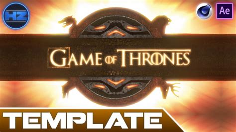 Template Intro Titre Game Of Thrones Cinema 4d After Effects