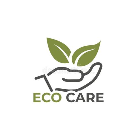 Eco Care Icon Eco Friendly Environment And Ecology Symbol Human Hand