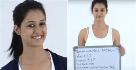 before the fame rare footage of disha patani s first ever audition goes viral