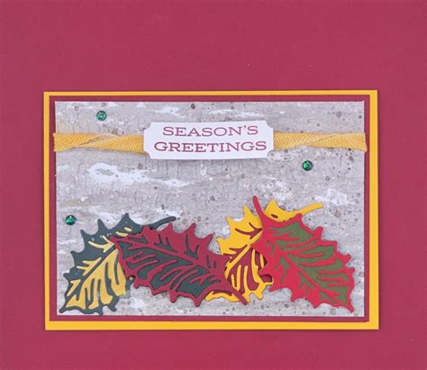 Seasons Greetings Autumn Card Stampin Up Joy Of Cards