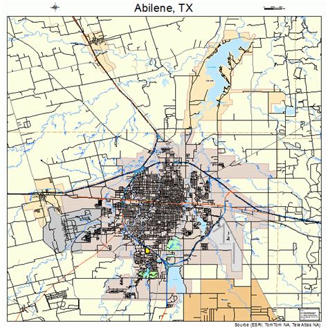 Abilene Texas Street Map 4801000