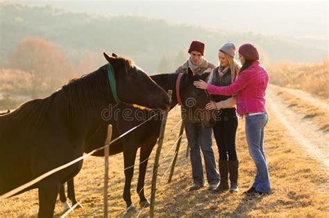 Attractive Girls Petting Stock Image Image Of Love Lady