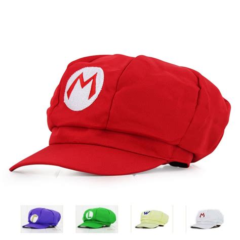 2019 Game Super Mario Hat Cap Luigi Bros Cosplay Baseball Caps Mario