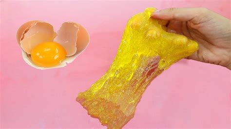 Egg Slime💦 Testing No Glue Egg Slime Recipes Youtube