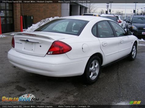 2002 Ford Taurus Ses Vibrant White Medium Graphite Photo 3