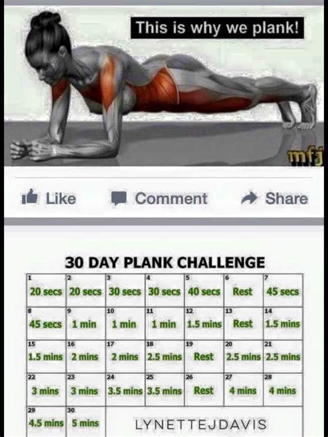30 Day Plank Challenge 30 Day Plank Challenge Plank Challenge 30
