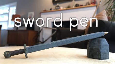 Sword Pen Diy 3d Printed Youtube