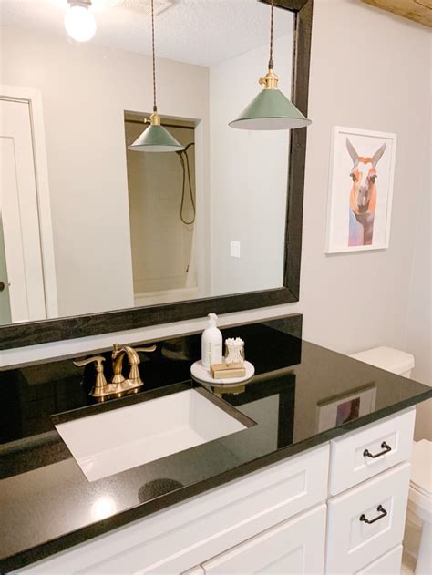 Bathroom Ideas With Black Granite Countertops Image Of Bathroom And
