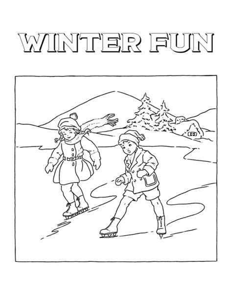 5 Ice Skating Coloring Pages The Graphics Fairy