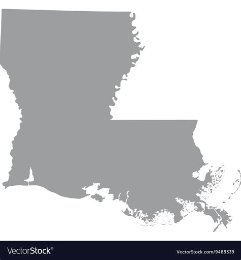 Us State Of Louisiana Royalty Free Vector Image