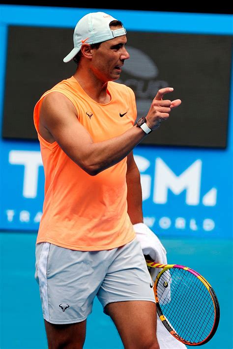 Australian Open 2021 Sunday Practice Photos Rafael Nadal Fans