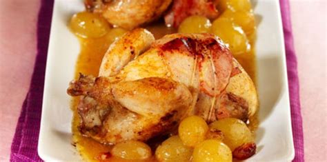 Paupiettes de veau aux champignons, mijoté de veau au citron, osso bucco de. Cailles en cocotte au raisin et au cognac | Cailles en ...
