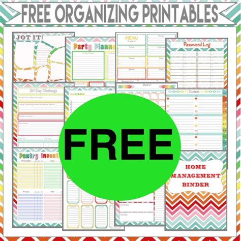 10 Free Organizing Printables