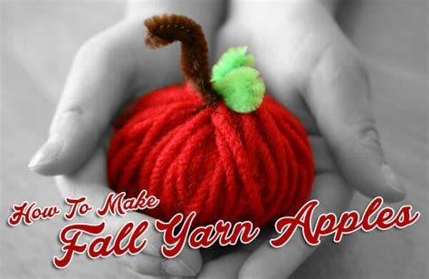 Yarn Apples Fall Bible Craft Christianity Cove