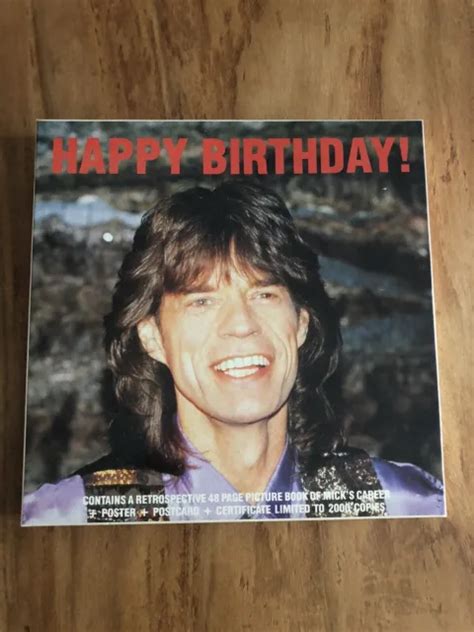 Coffret Happy Birthday Mick Jagger The Rolling Stones 2000 Ex Rare