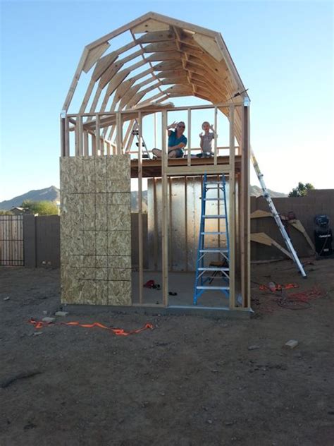 With 6' sidewalls, there is more than enough room to add shelving or a loft. Glenns Playhouse Shed