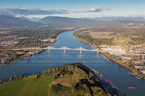 Aerial Photo Golden Ears Bridge