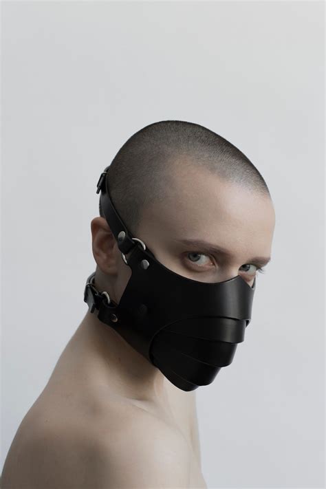 Premium Leather Mask Bdsm Mask Face Mask Sex Mask Bondage Etsy