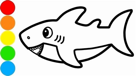 Baby Shark Coloring Pages To Print Fieltros Patiki