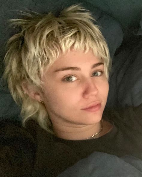 Miley Cyrus Debuts New Pixie Mullet Haircut Done From Home By Her Mom