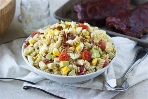 Creamy Cobb Pasta Salad Cooking For Keeps