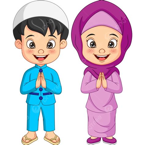 Kids Greeting Clipart Transparent Png Hd Cartoon Muslim Kid Greeting