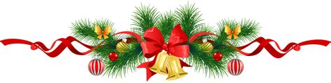 Download 15,606 christmas garland free vectors. Image - Transparent Christmas Pine Garland with Gold Bells ...