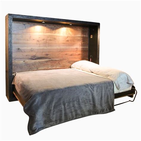 Custom Made Reclaimed Wood Murphy Bed By Puddle Town Woodworking