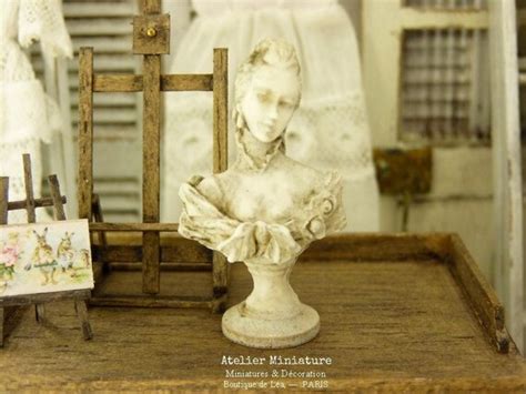 Miniature Bust In Resin French Dollhouse 112th Scale Etsy