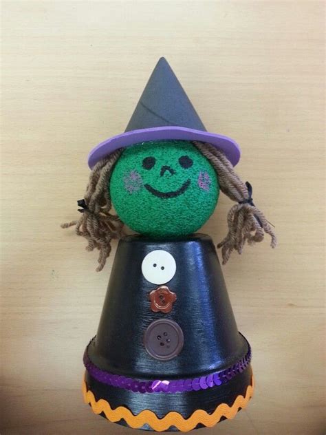 Clay Pot Witch Good For Following Directions And Copying A Pattern