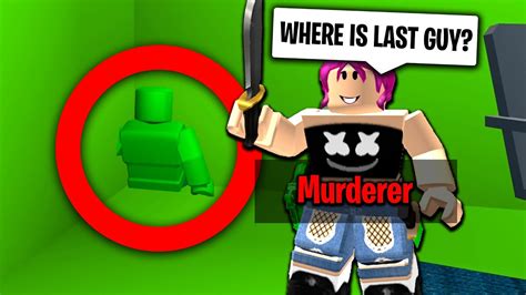 Roblox Murder Mystery 2 Luckiest Hiding Spot Youtube