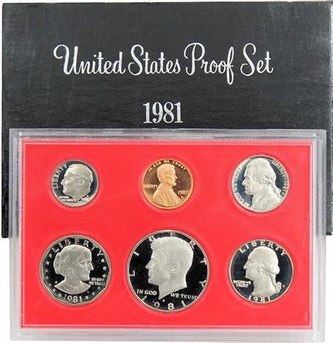 1981 Proof Set In Original Us Mint Package Uncirculated At Amazons