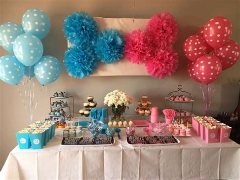 The lovely layered cake, by sally's baking addiction , gets its colorful punch from food dye and oodles of sprinkles. Gender Reveal Boy or Girl?! The Set Up | Gender reveal ...