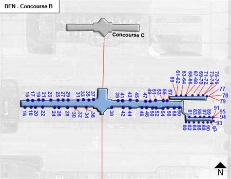 Denver Airport Concourse Map Tourist Map Of English Images And Photos