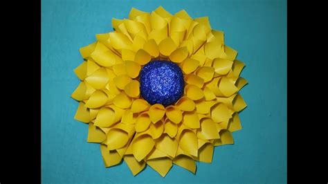 How To Make Big Giant Sunflower Wall Hanging Big Sunflower Making By
