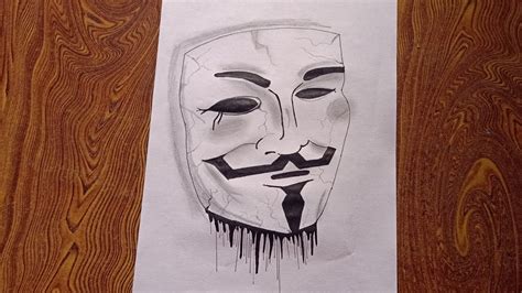 How To Draw Hacker Mask Drawinghacker Drawing For Beginners And Step