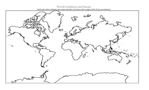 38 Free Printable Blank Continent Maps
