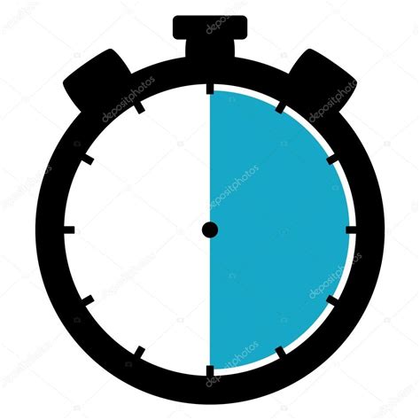 Stopwatch Icon 30 Seconds 30 Minutes Or 6 Hours Stock Photo By