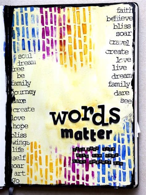 Words Matter Words Matter Journal Pages Art Journal