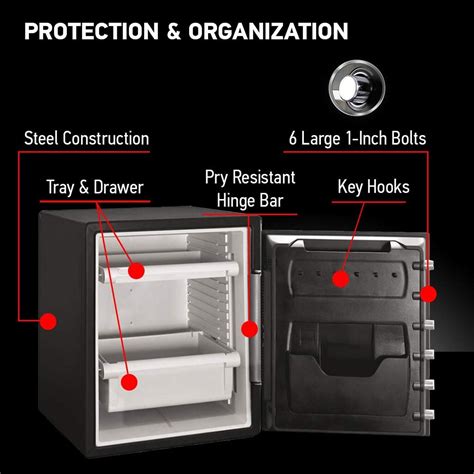 Sentrysafe Sfw205cwb Fireproof Waterproof Safe With Dial Combination 2