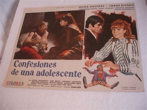 Jorge Rivero Confesiones De Una Adolescente Cartel Cine 7000 En